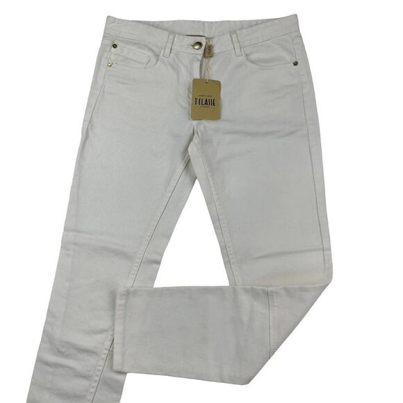 Alviero Martini D. Denim - New Alviero Martini D. Women White Cotton Skinny Jeans US 28
